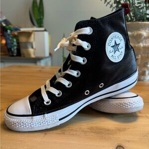 Black Velvet Converse High Top